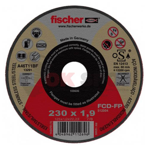 FCD-FP 230X1,9X22,2 – rezný kotúč