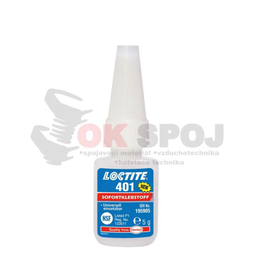 Sekundové lepidlo LOCTITE 401 5g