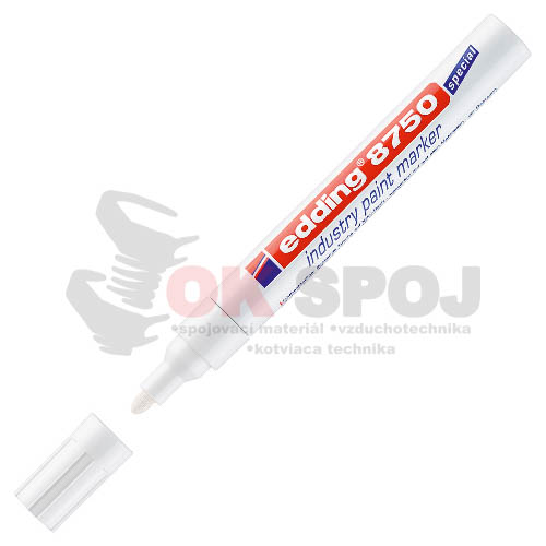 Lakový priemyselný popisovač edding® 8750, biely