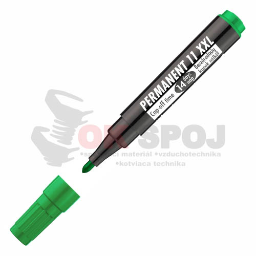 Permanentný popisovač 11 XXL, zelený