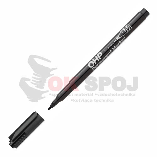 Permanentný OHP popisovač M D10, čierny