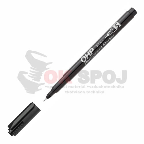Permanentný OHP popisovač S D10, čierny