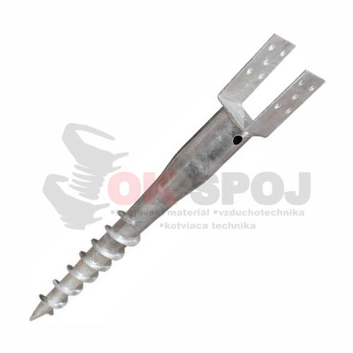 Zemný vrut U  70x70x685 TZN